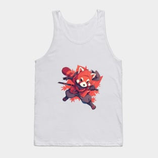 Red Panda Ninja Tank Top